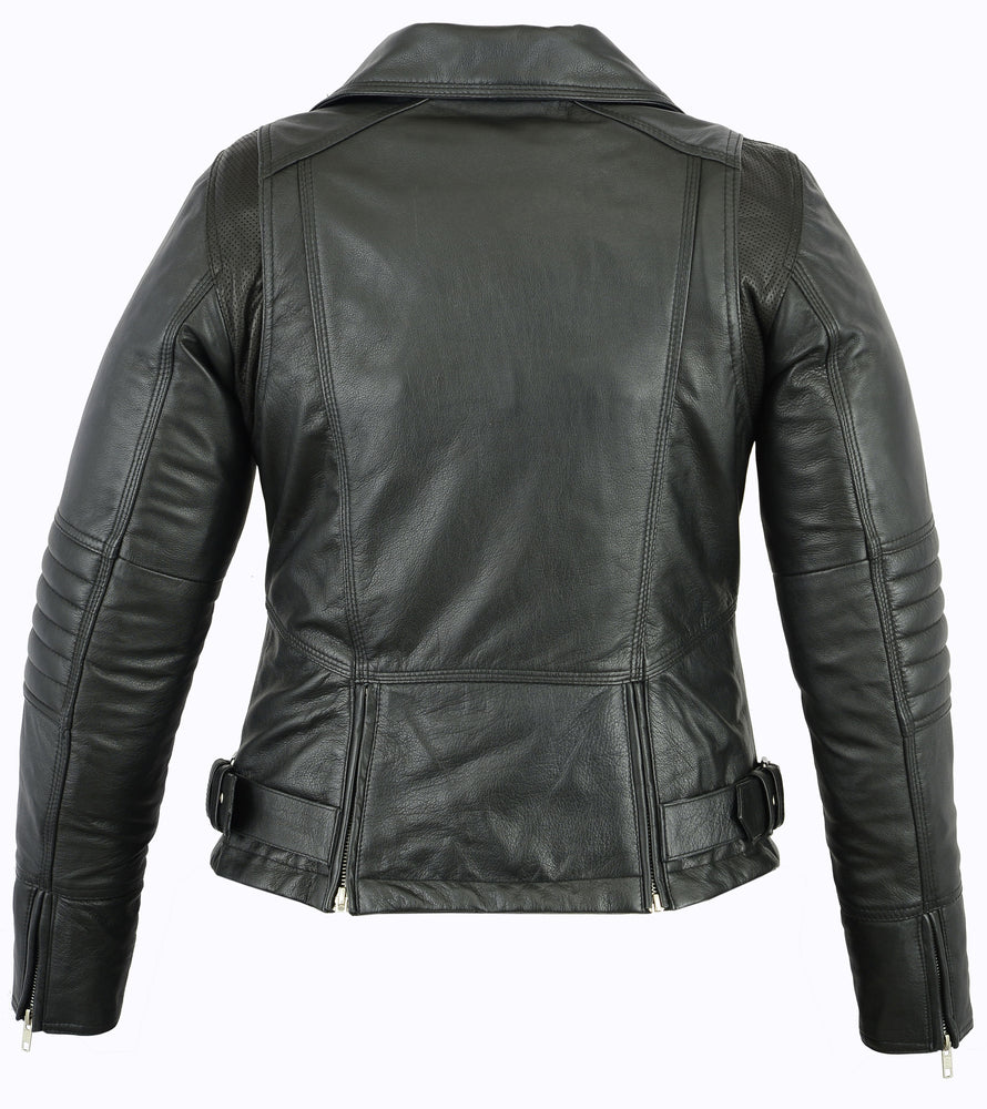 RC835 Women's Updated Stylish Lightweight M/C Jacket Women's Leather Motorcycle Jackets Virginia City Motorcycle Company Apparel in Nevada USA