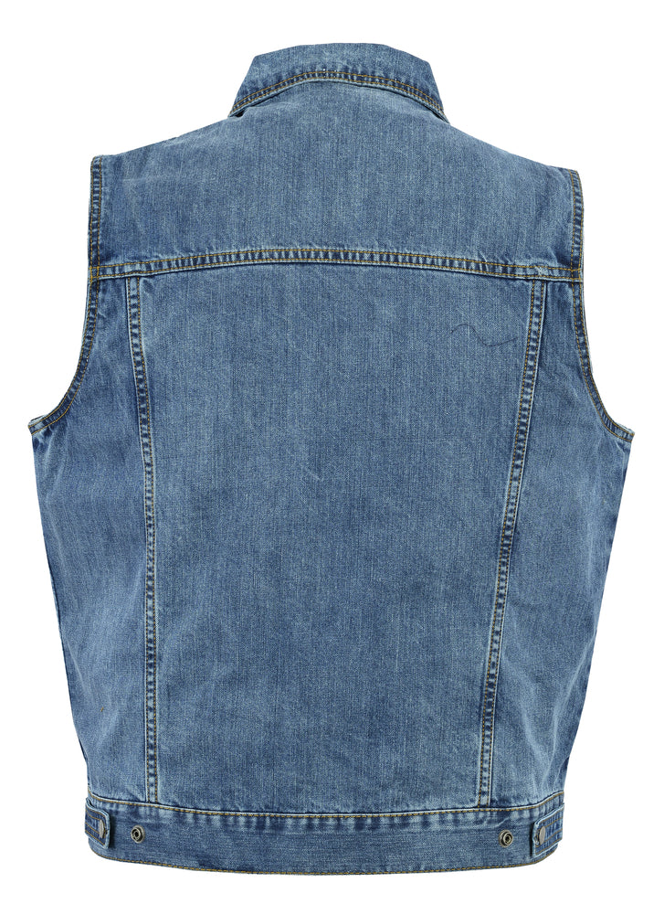 Denim orders and company vest