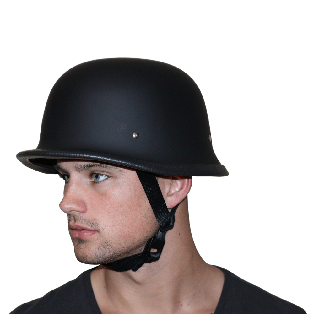 G1-B D.O.T. GERMAN - DULL BLACK German Helmets Virginia City Motorcycle Company Apparel 