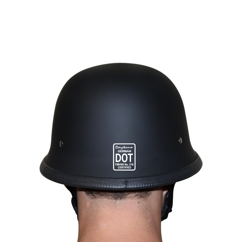 G1-B D.O.T. GERMAN - DULL BLACK German Helmets Virginia City Motorcycle Company Apparel 
