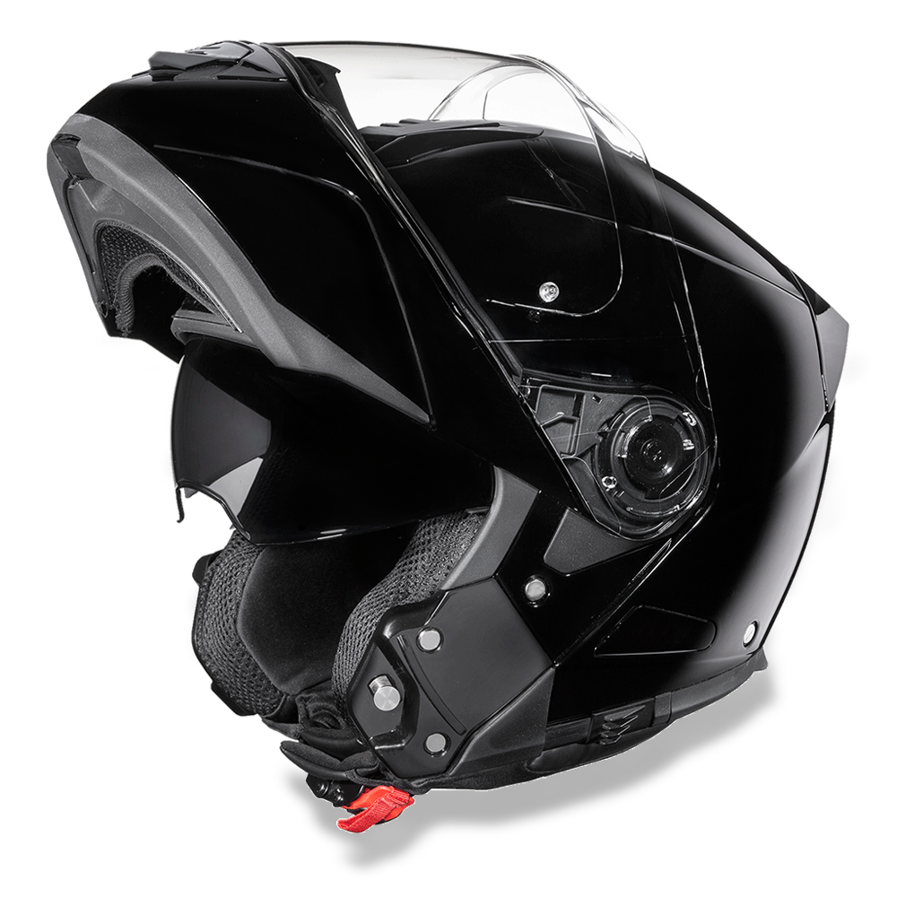 MG1-A D.O.T. DAYTONA GLIDE - HI-GLOSS BLACK Modular Helmets Virginia City Motorcycle Company Apparel 