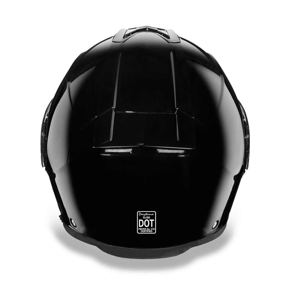 MG1-A D.O.T. DAYTONA GLIDE - HI-GLOSS BLACK Modular Helmets Virginia City Motorcycle Company Apparel 