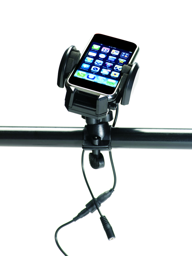 06-660 Plug & Go Handlebar Phone Holder and Charger Motorcycle Mounts Virginia City Motorcycle Company Apparel 