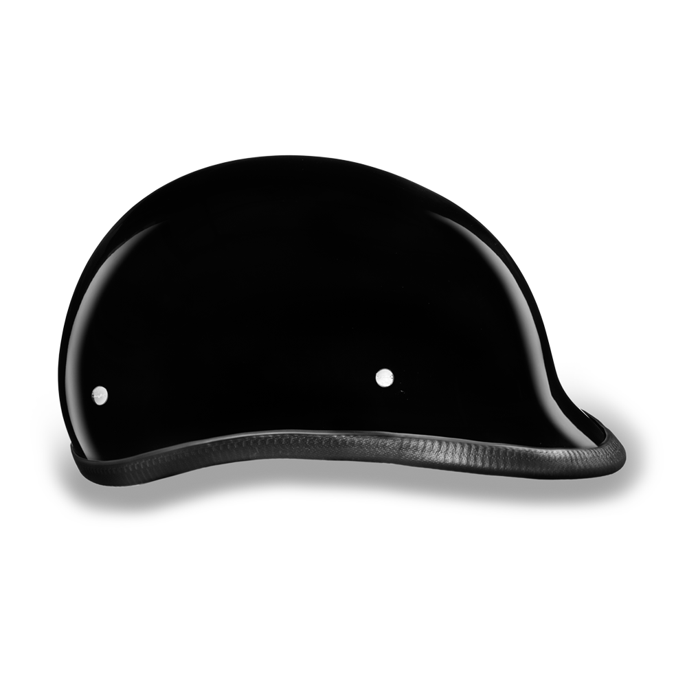 H1-A D.O.T. HAWK: HI-GLOSS BLACK Polo Style Helmets Virginia City Motorcycle Company Apparel 