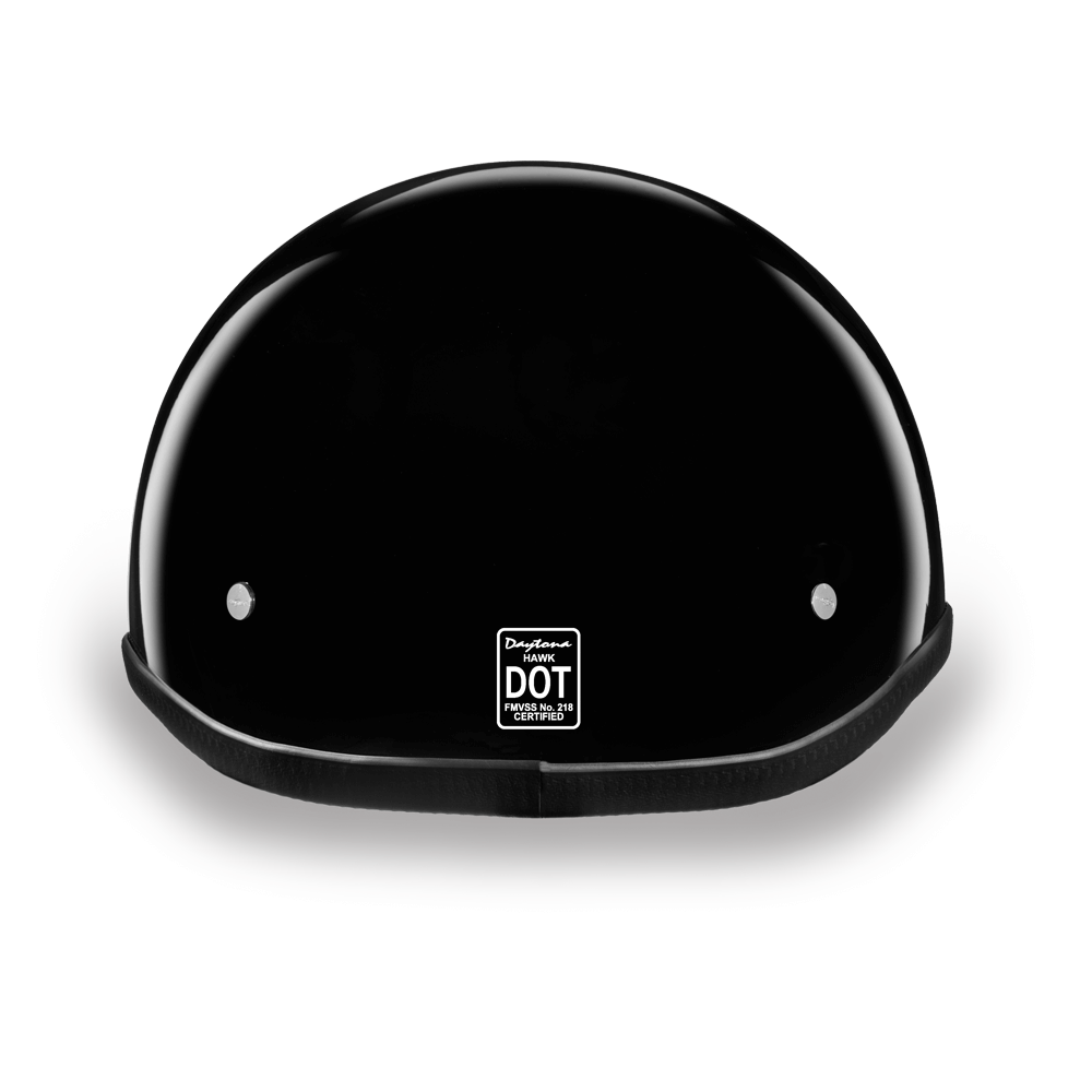 H1-A D.O.T. HAWK: HI-GLOSS BLACK Polo Style Helmets Virginia City Motorcycle Company Apparel 