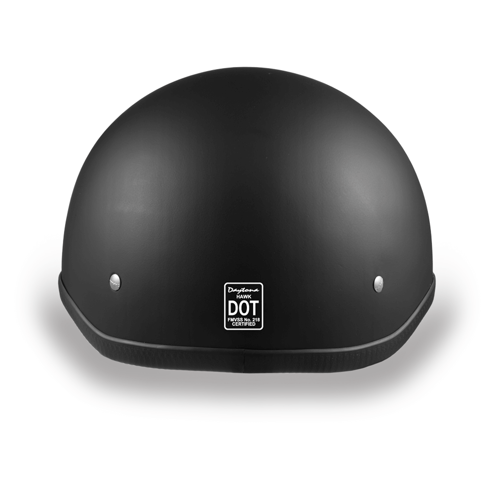 H1-B D.O.T. HAWK: DULL BLACK Polo Style Helmets Virginia City Motorcycle Company Apparel 