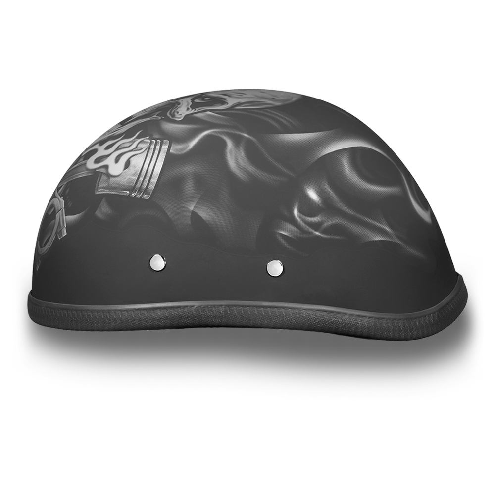 NON DOT 6002PS Eagle Helmet with Pistons Skull Non DOT