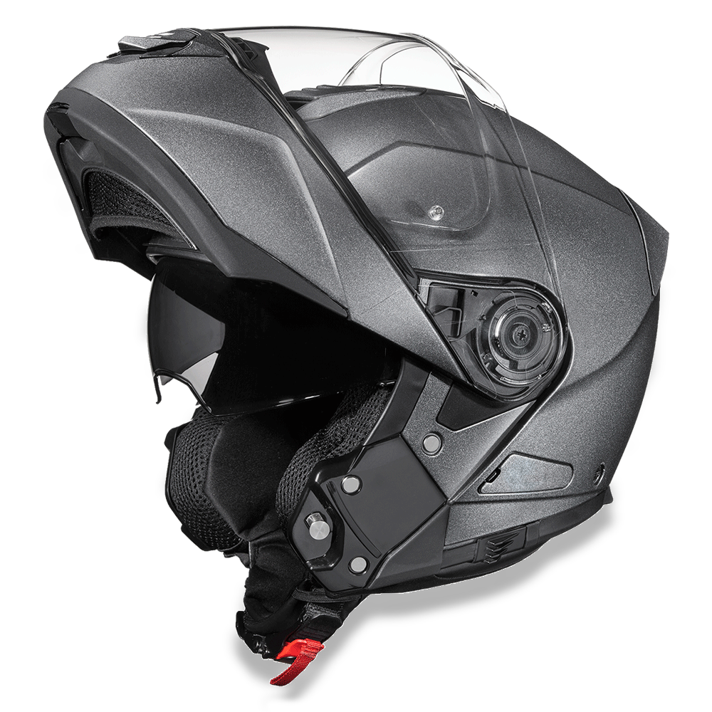 MG1-GM D.O.T. DAYTONA GLIDE- GUN METAL GREY METALLIC Modular Helmets Virginia City Motorcycle Company Apparel 