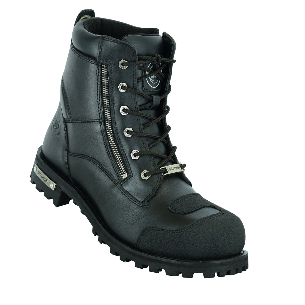 DS9741 Men's Side Zipper Waterproof Ankle Protection Boots Men's Motorcycle Boots Virginia City Motorcycle Company Apparel 