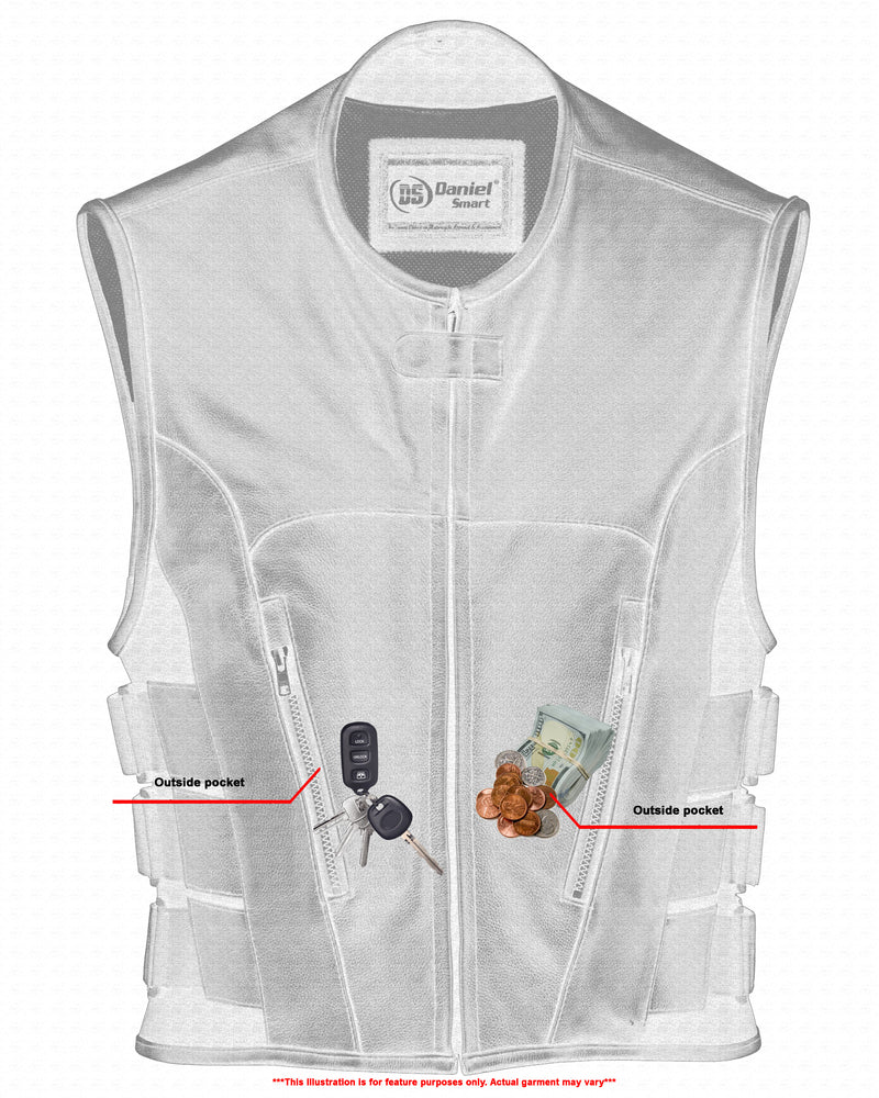 DS007 Men's Updated SWAT Team Style Vest Men's Vests Virginia City Motorcycle Company Apparel 