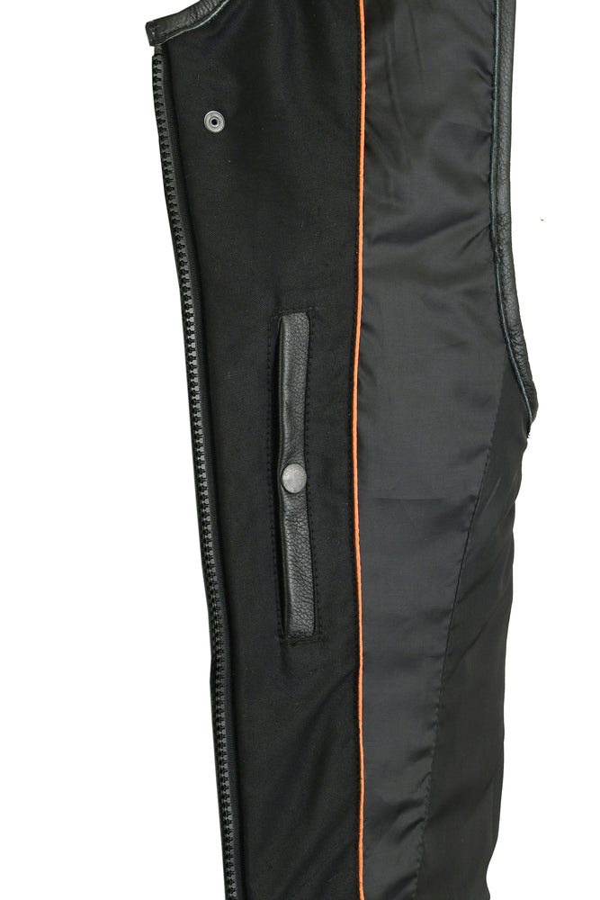DS112BK Men's Textile Updated SWAT Team Style Vest Men's Vests Virginia City Motorcycle Company Apparel 