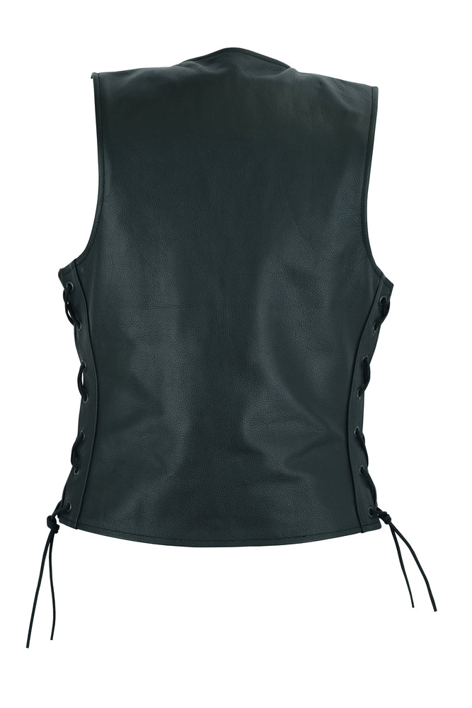 DS205 Women's Single Back Panel Concealed Carry Vest Women's Vests Virginia City Motorcycle Company Apparel 