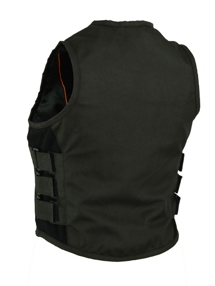 DS212BK Women's Textile Updated SWAT Team Style Vest Women's Vests Virginia City Motorcycle Company Apparel 