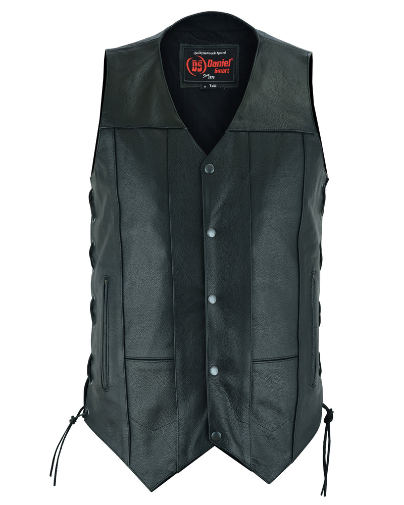 DS144TALL Men's Ten Pocket Utility Vest - TALL Men's Vests Virginia City Motorcycle Company Apparel 