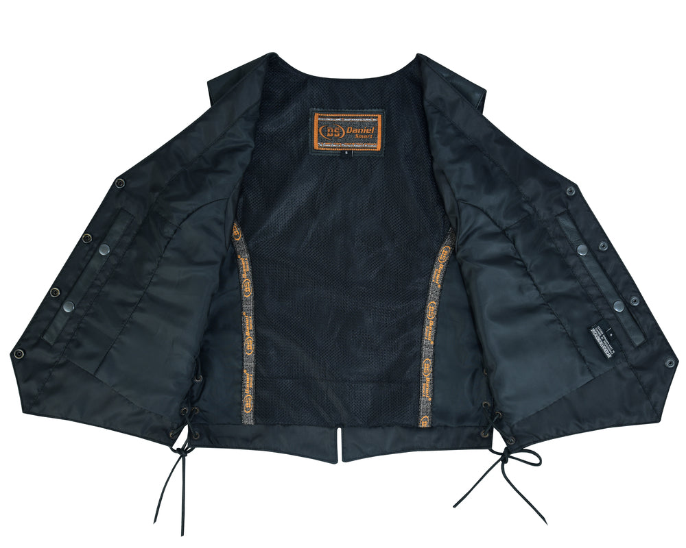 DS223 Women's Ultra-Thin  Braided Vest Women's Vests Virginia City Motorcycle Company Apparel 