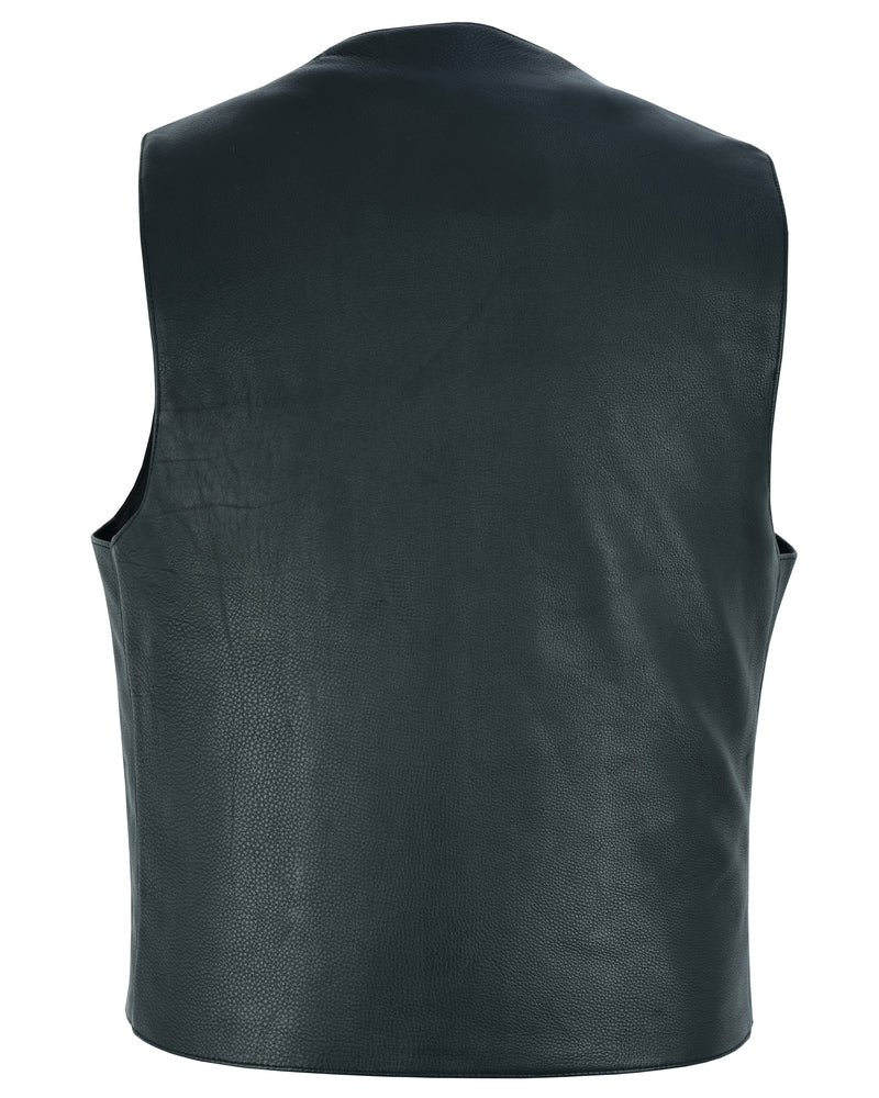 DS115 Men's Single Back Panel Concealed Carry Vest Men's Vests Virginia City Motorcycle Company Apparel 