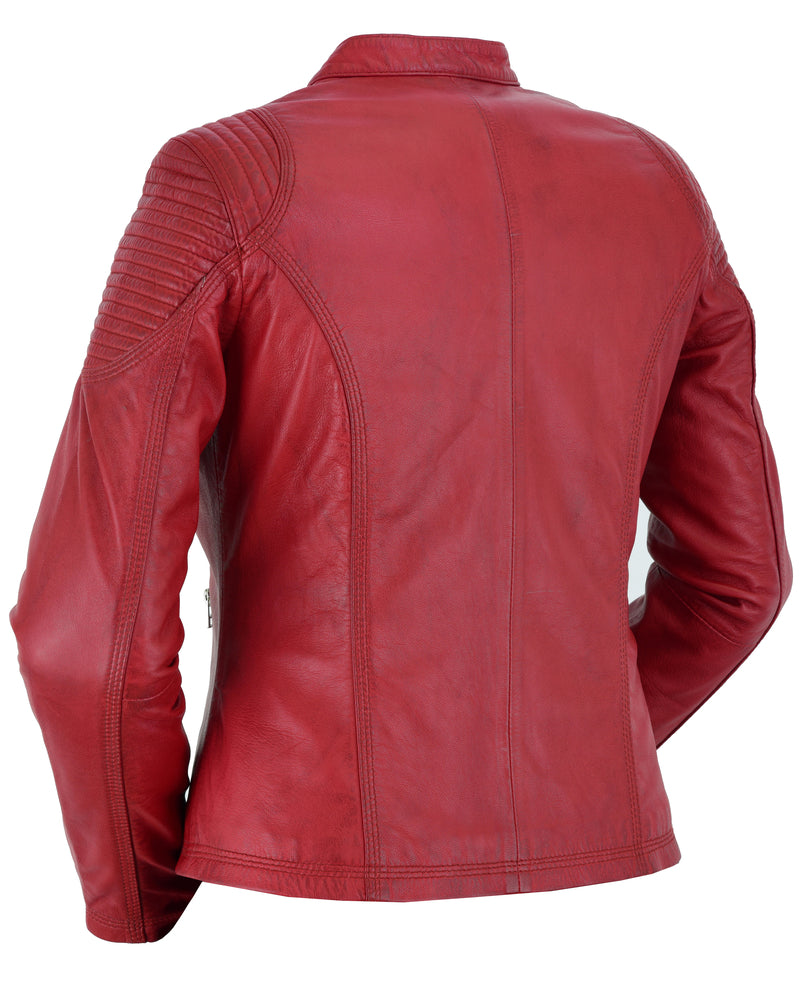 DS5501 Cabernet - Women's Fashion Leather Jacket Women's Leather Motorcycle Jackets Virginia City Motorcycle Company Apparel 