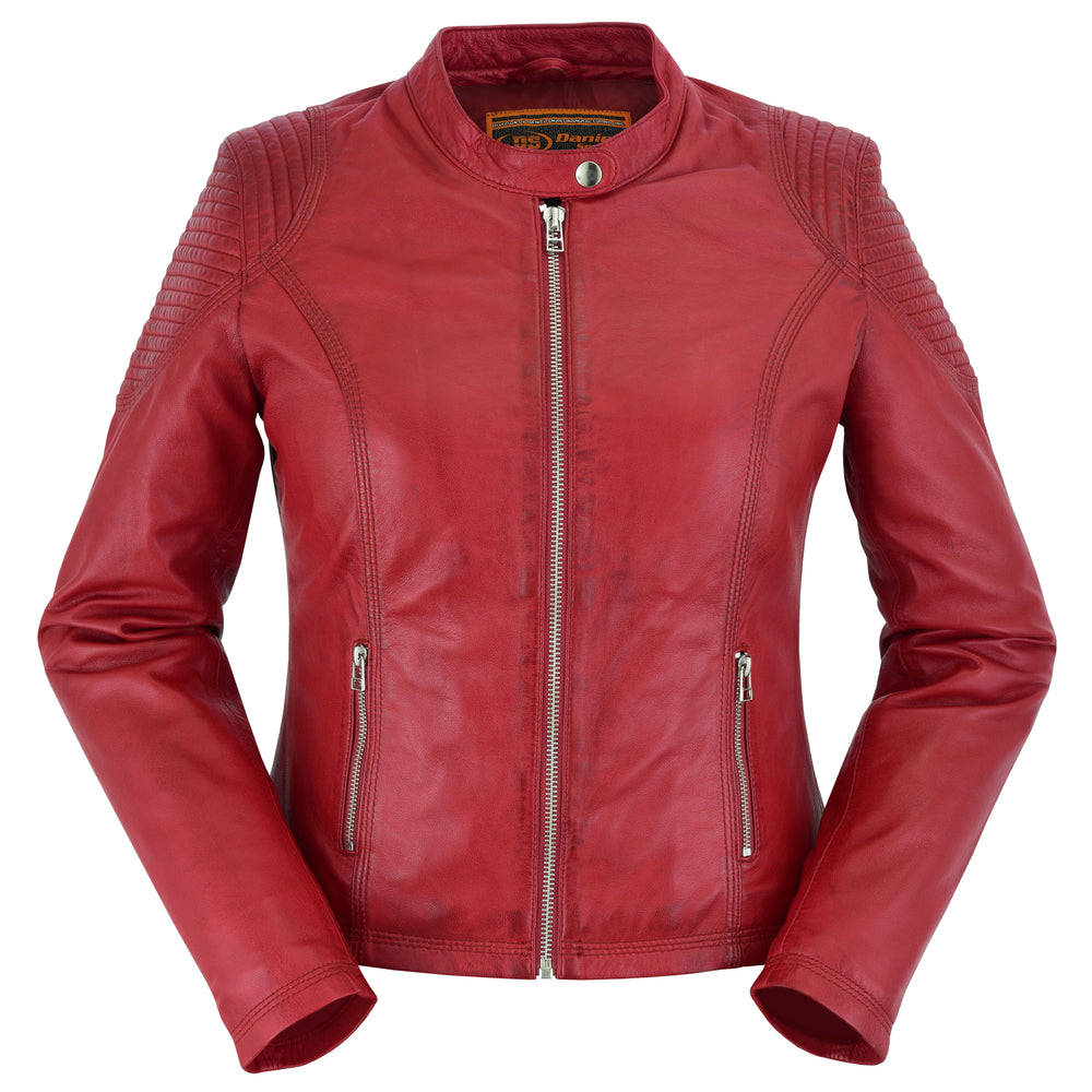 DS5501 Cabernet - Women's Fashion Leather Jacket Women's Leather Motorcycle Jackets Virginia City Motorcycle Company Apparel 