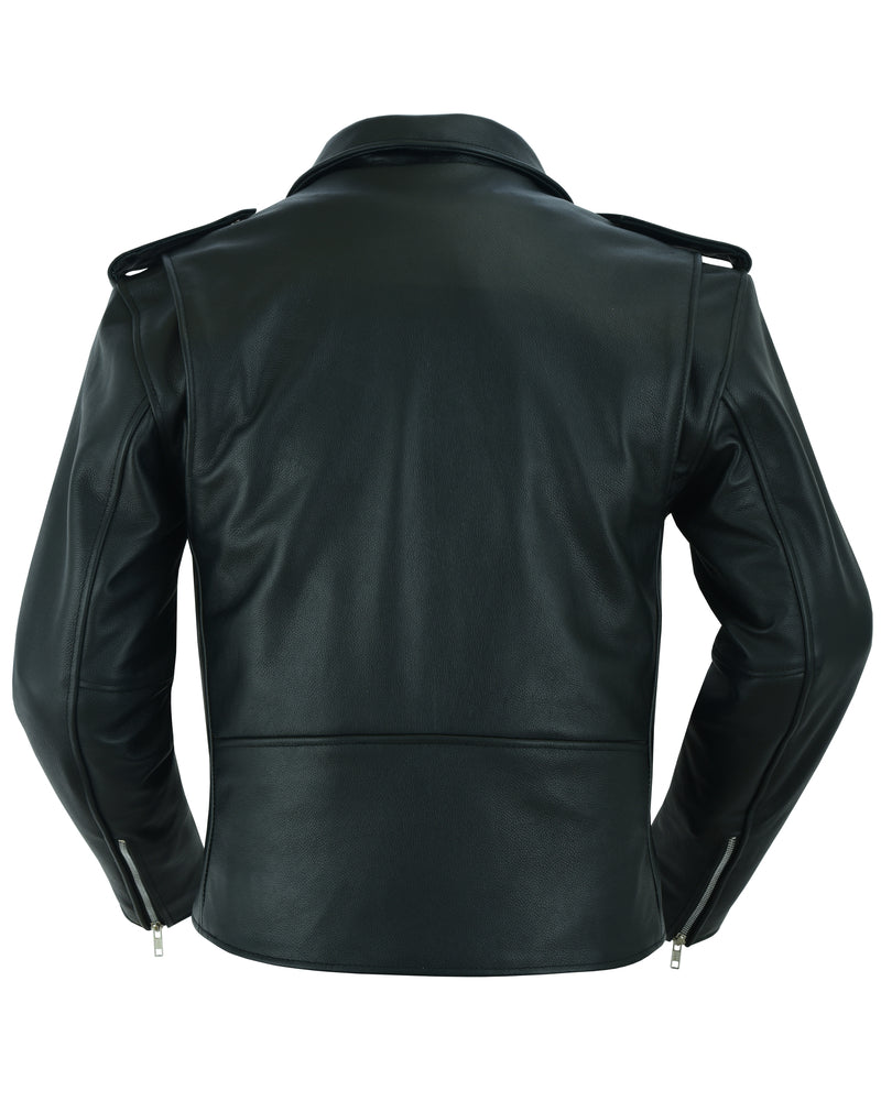 DS761 Motorcycle Armored Classic Biker Leather Jacket Men's Leather Motorcycle Jackets Virginia City Motorcycle Company Apparel 