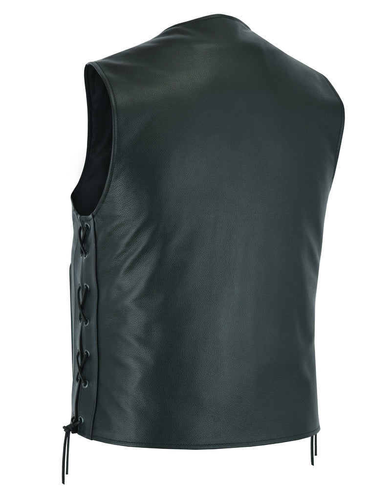 DS105 Men's Single Back Panel Concealed Carry Vest Men's Vests Virginia City Motorcycle Company Apparel 