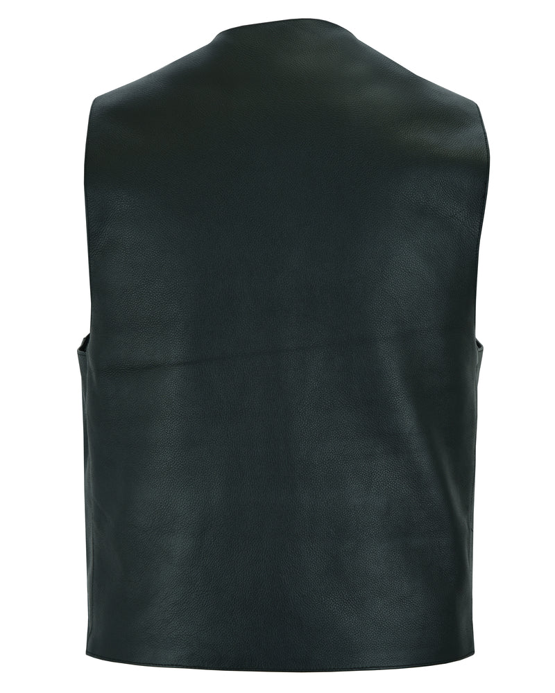 DS110 Traditional Single Back Panel Concealed Carry Vest Men's Vests Virginia City Motorcycle Company Apparel 