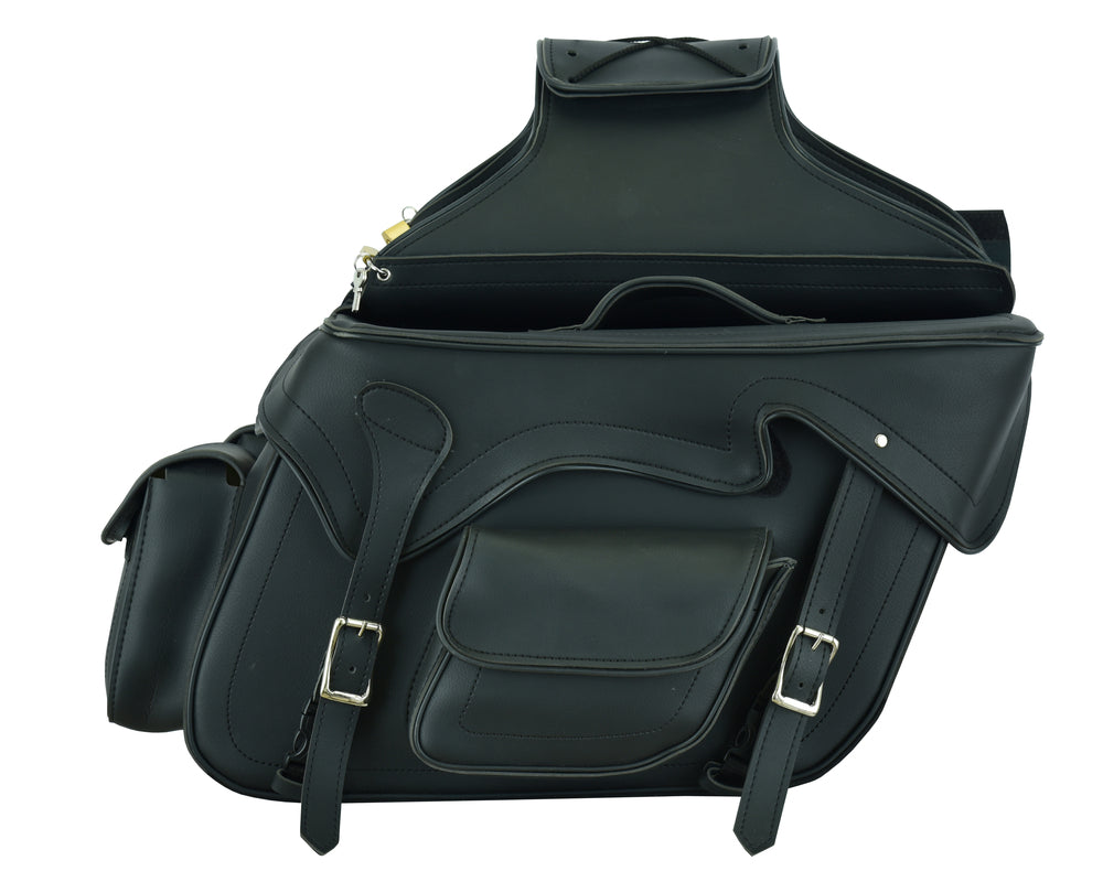 DS322 Two Strap Saddle Bag Saddle Bags Virginia City Motorcycle Company Apparel 