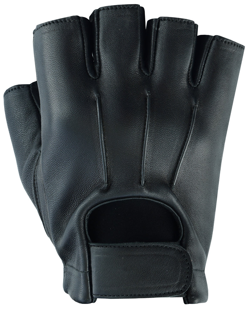DS26 Men's Hardy Deer Skin Fingerless Glove Men's Fingerless Gloves Virginia City Motorcycle Company Apparel 