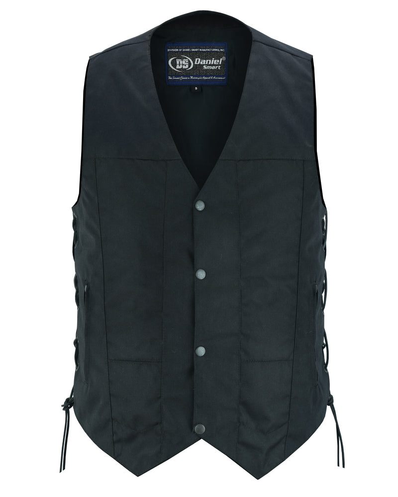 DS113 Men's Textile Ten Pocket Utility Vest Men's Vests Virginia City Motorcycle Company Apparel 