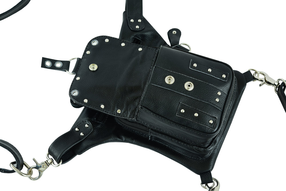 DS5853  Thigh Bag w/Waist belt Sling & Thigh Bags Virginia City Motorcycle Company Apparel 