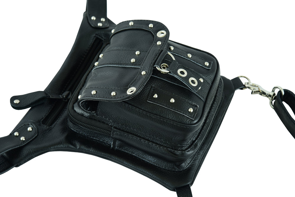 DS5853  Thigh Bag w/Waist belt Sling & Thigh Bags Virginia City Motorcycle Company Apparel 