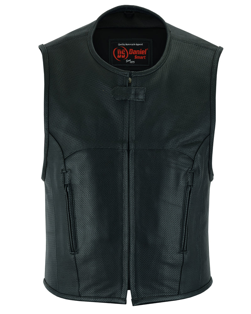 DS004 Men's Updated Perforated SWAT Team Style Vest Men's Vests Virginia City Motorcycle Company Apparel 