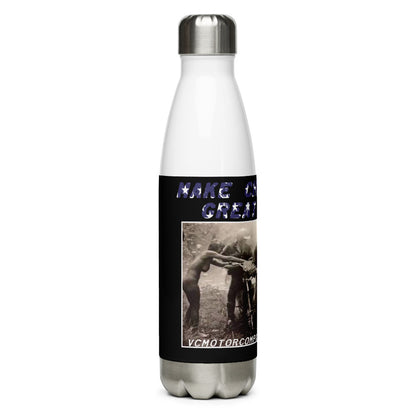 Make Checkpoints Great Again - Stainless Steel Water Bottle vcgp Virginia City Motorcycle Company Apparel 