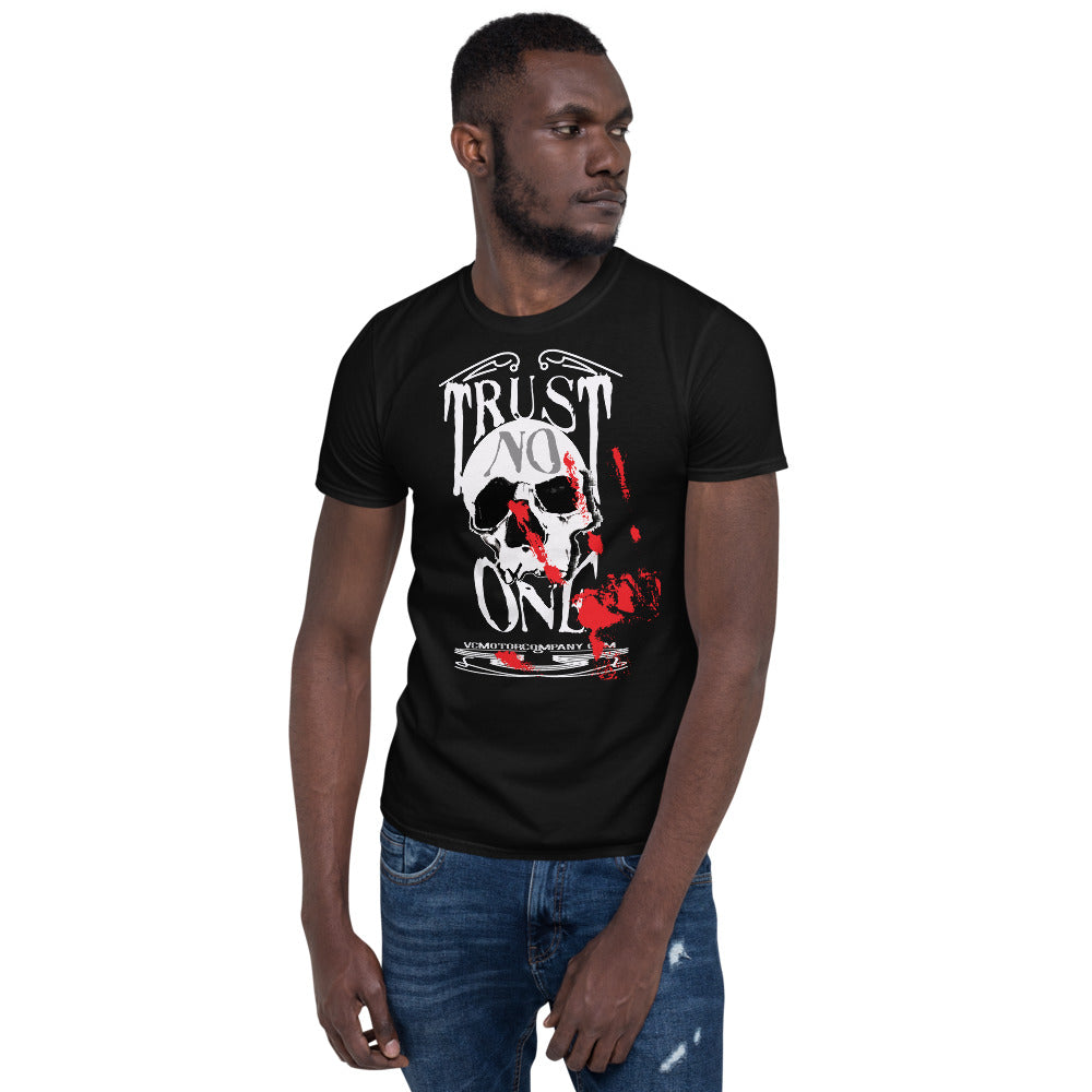 Trust No One - Men's Short-Sleeve T-Shirt Men's T-shirt Virginia City Motorcycle Company Apparel 