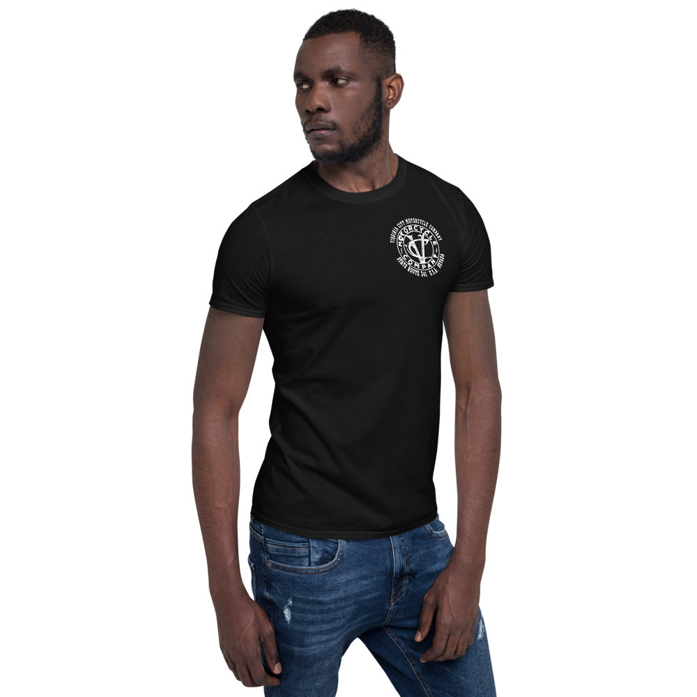 VCMCo. Skull & Cross Bones - Short-Sleeve Motorcycle T-Shirt Men's T-Shirt Virginia City Motorcycle Company Apparel 