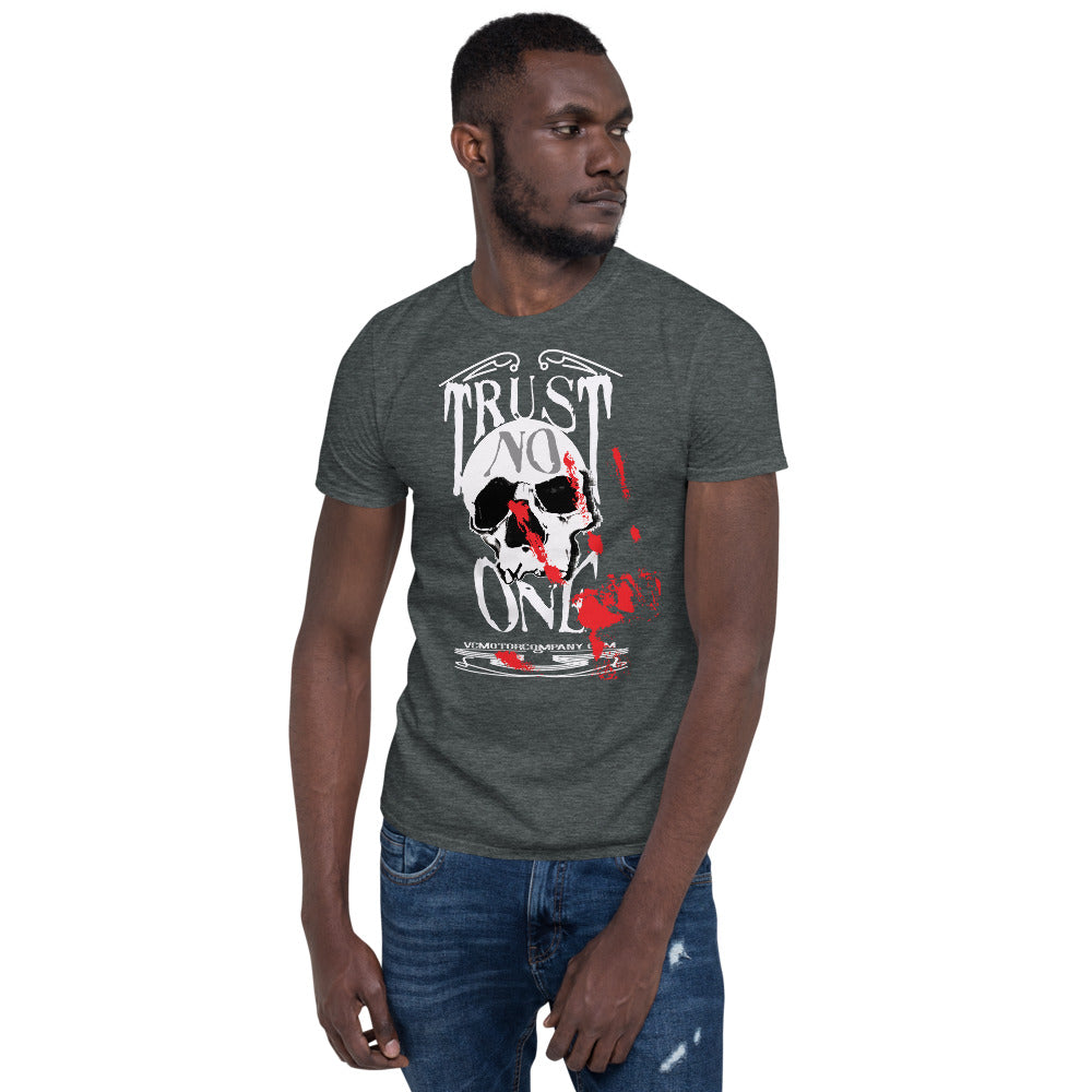 Trust No One - Men's Short-Sleeve T-Shirt Men's T-shirt Virginia City Motorcycle Company Apparel 