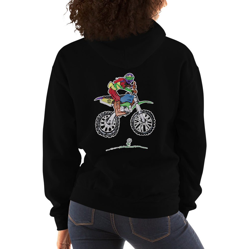 Just Riding - Ladies Dirt Bike Hoodie Hoodie Virginia City Motorcycle Company Apparel 