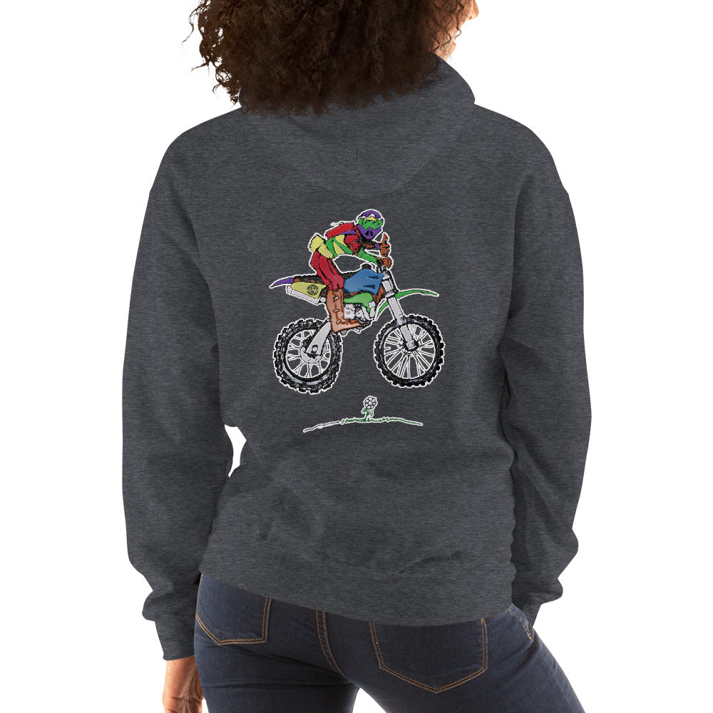 Just Riding - Ladies Dirt Bike Hoodie Hoodie Virginia City Motorcycle Company Apparel 