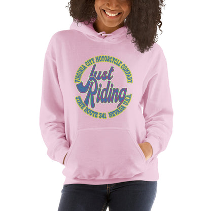 Just Riding - Ladies Dirt Bike Hoodie Hoodie Virginia City Motorcycle Company Apparel 