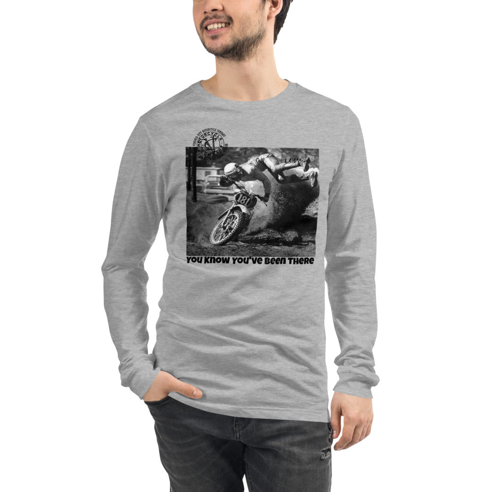 Dirt Bike #181 Long Sleeve White T-Shirt vcgp Virginia City Motorcycle Company Apparel 