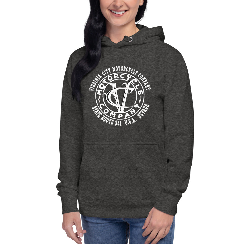 Nevada Blue and Grey Pullover Hoodie Hoodie Virginia City Motorcycle Company Apparel 